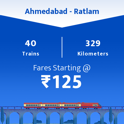 Ahmedabad To Ratlam Trains